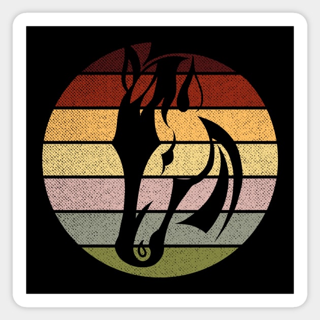 Horse Head Silhouette Sticker by GR-ART